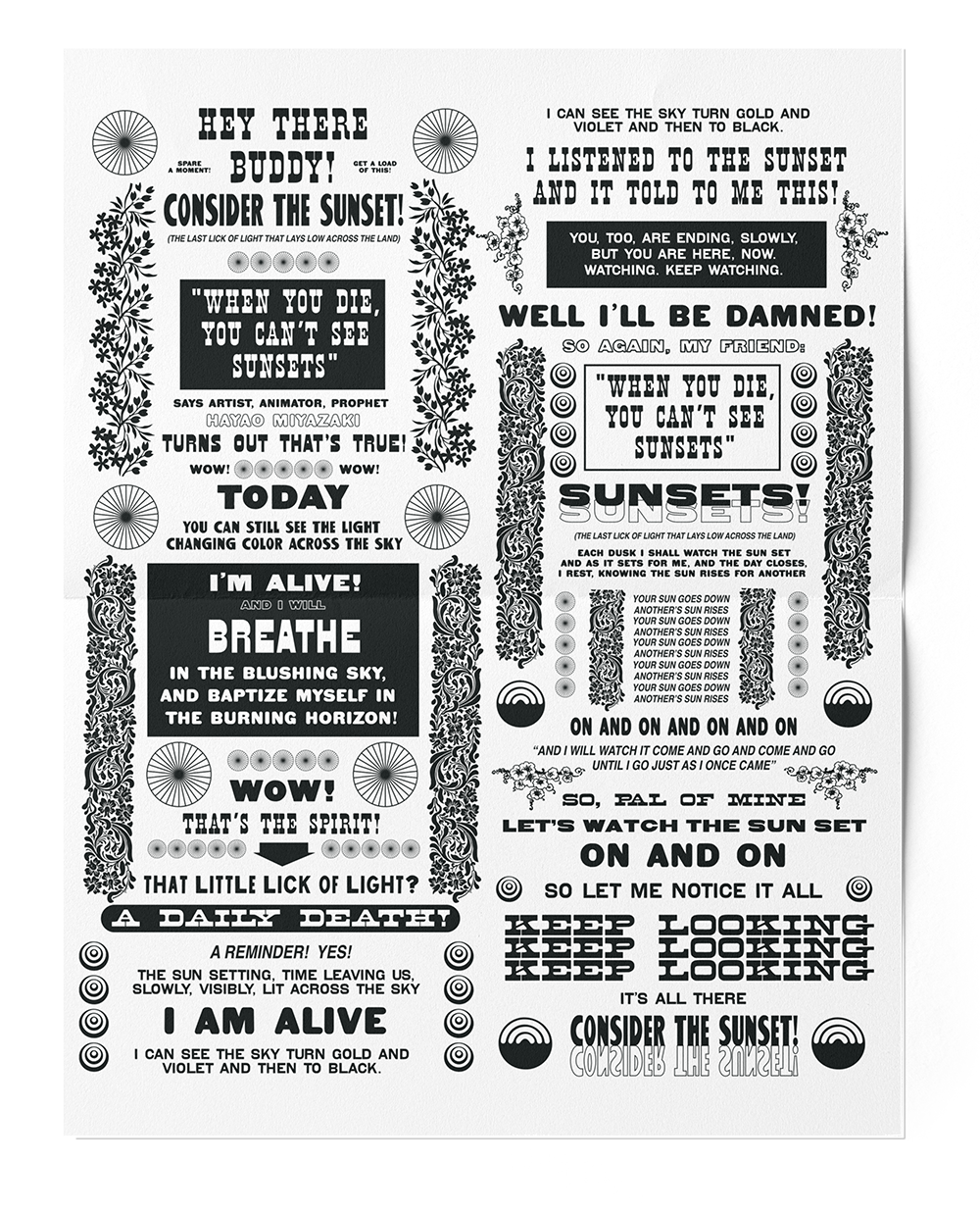 "Consider The Sunset" Print-At-Home PDF