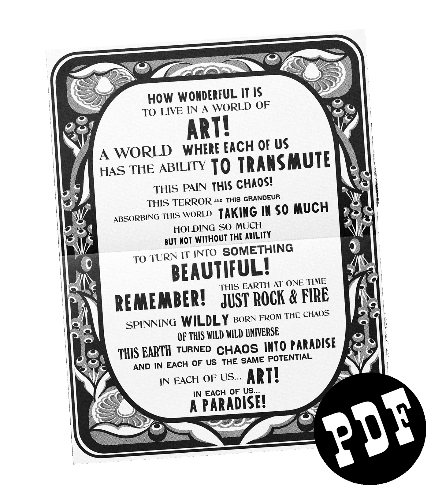 "World Of Art!" Print-At-Home PDF
