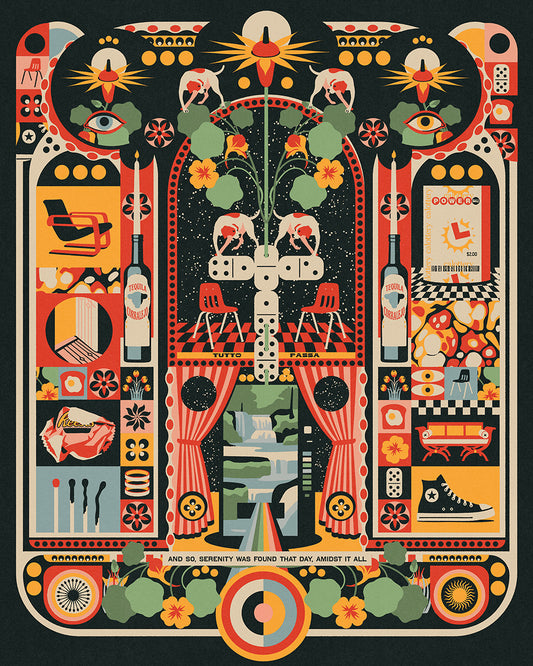 "A Tapestry For A Day Of Serenity, Amidst It All" Poster