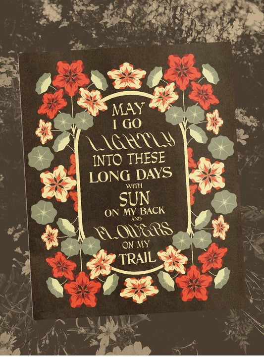 "May I Go Lightly" Poster