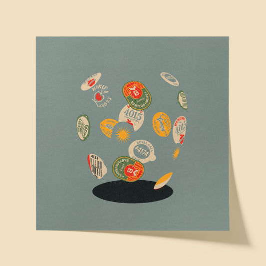 "All Sticker, No Fruit" Print