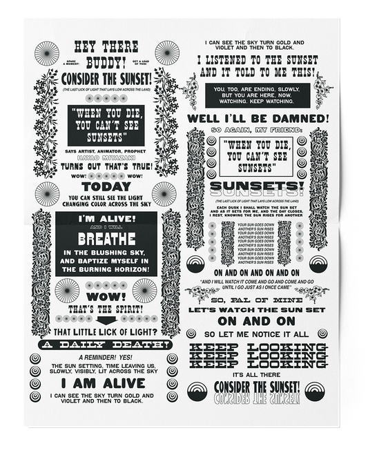 "Consider The Sunset" Print-At-Home PDF
