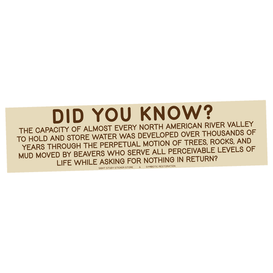 "Did You Know?" Sticker