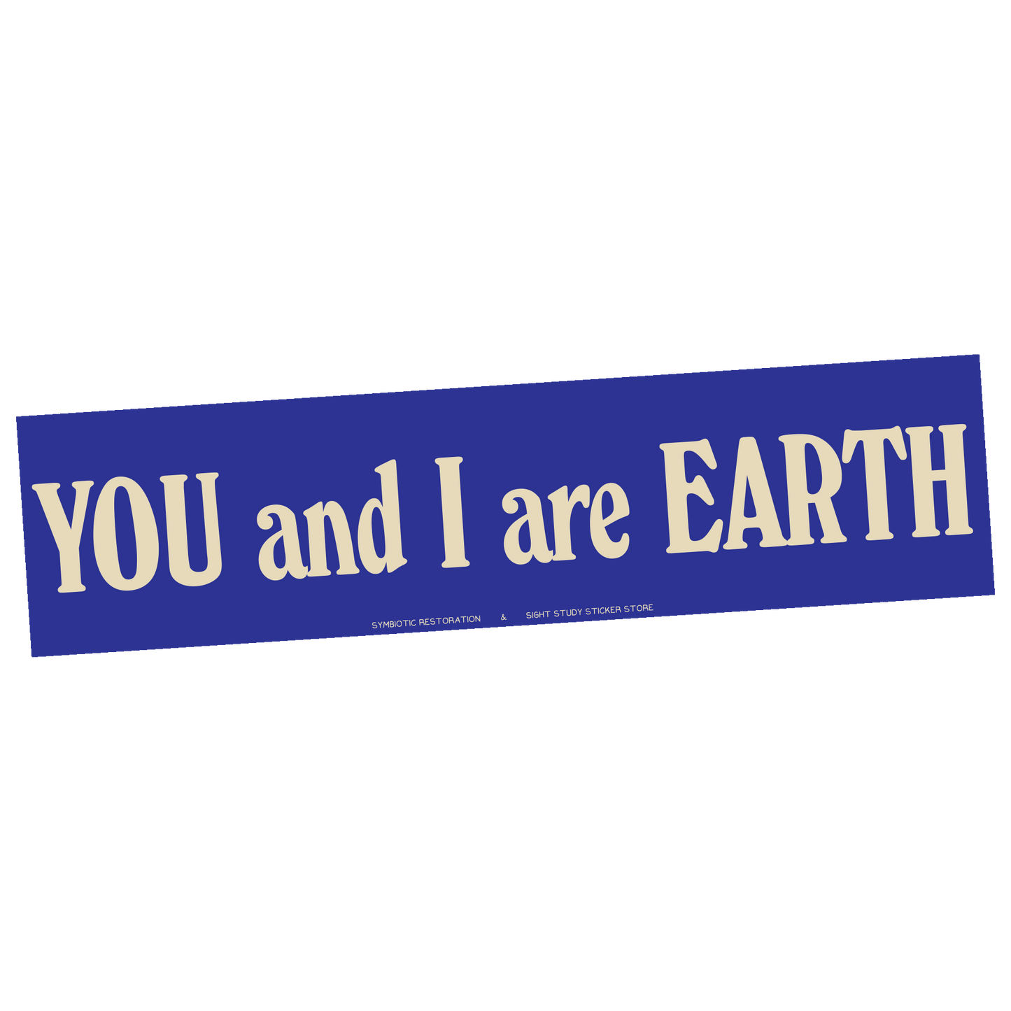 "You And I Are Earth" Sticker