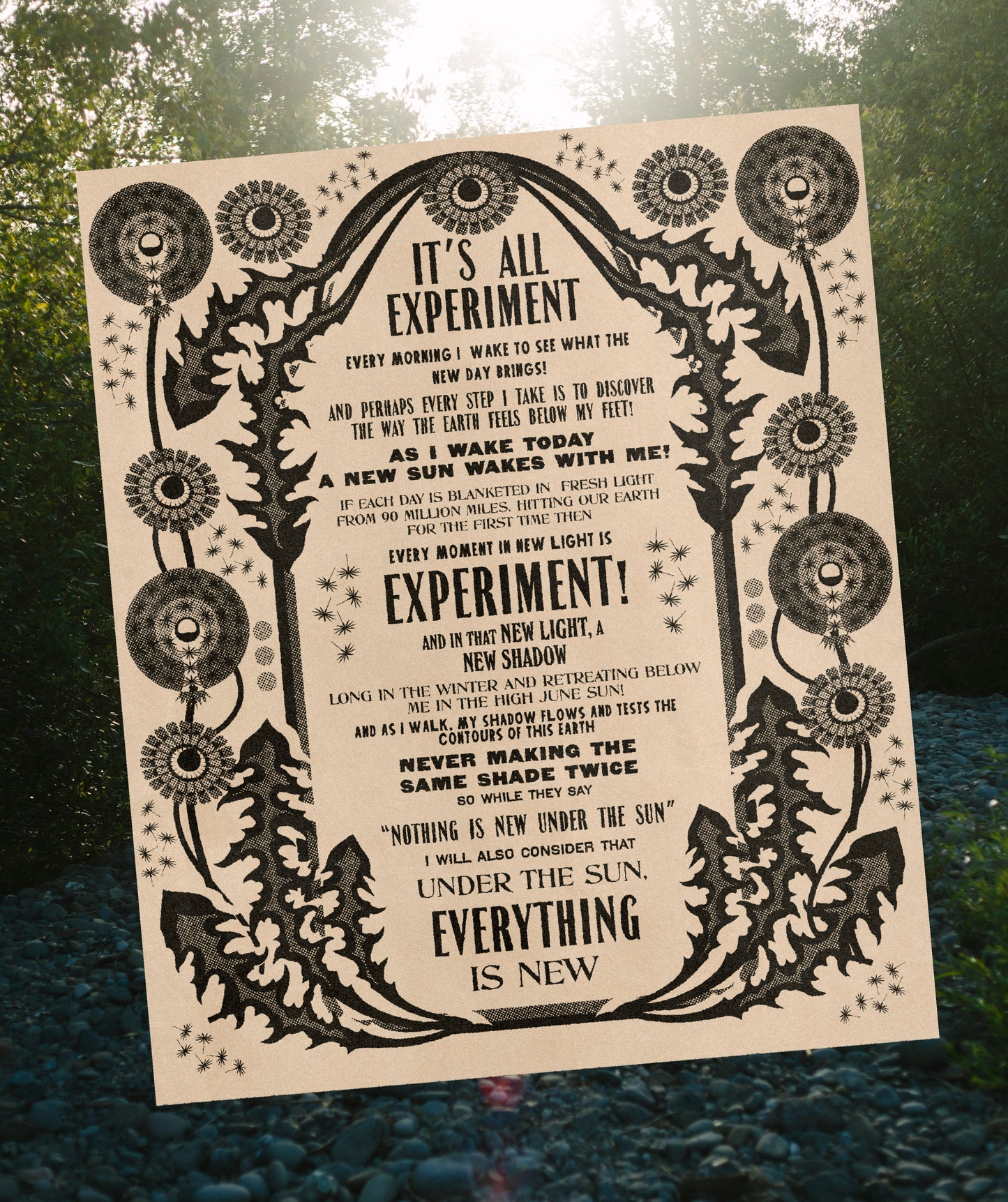 "It's All Experiment" Print-At-Home PDF