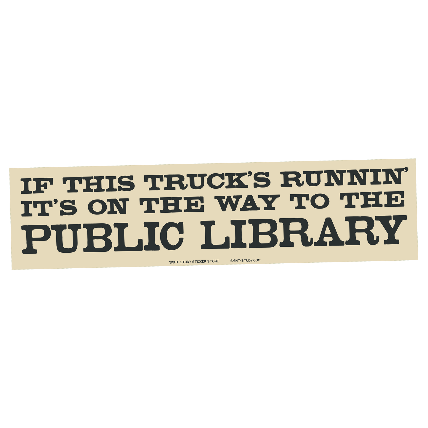 "Public Library" Sticker