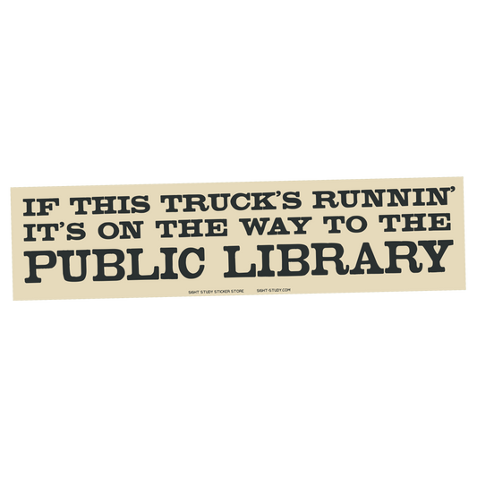 "Public Library" Sticker