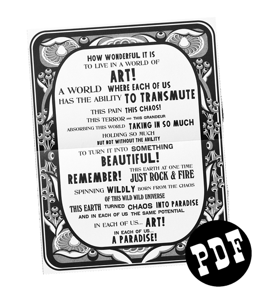 "World Of Art!" Print-At-Home PDF