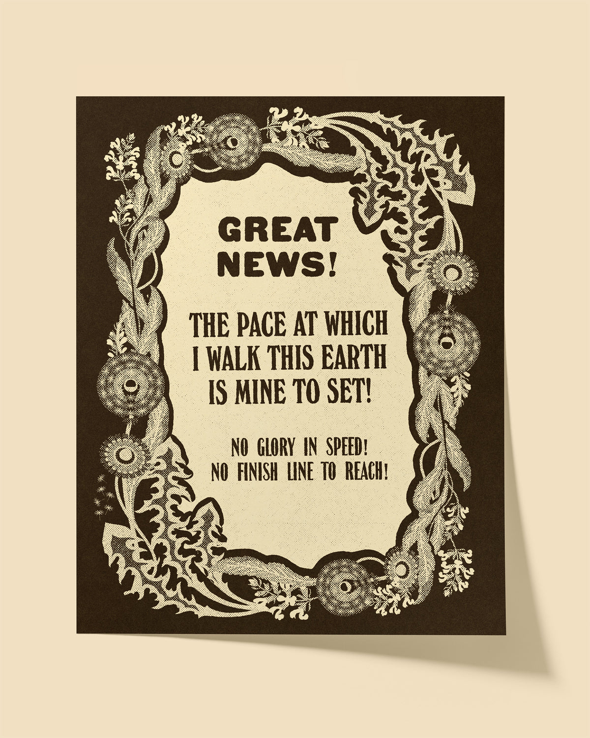 "The Pace I Walk This Earth" Poster