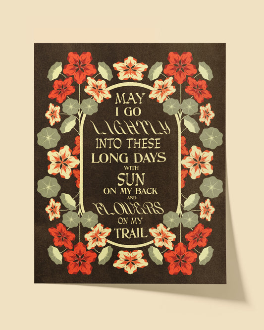 "May I Go Lightly" Poster