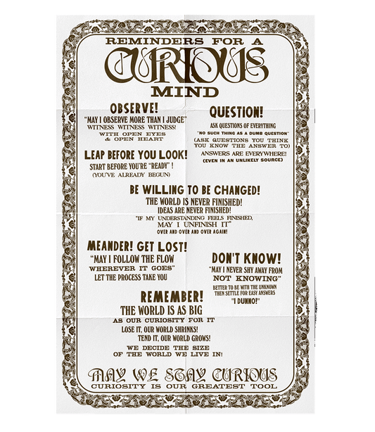 "Curiosity Reminders" Poster