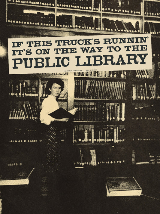 "Public Library" Sticker