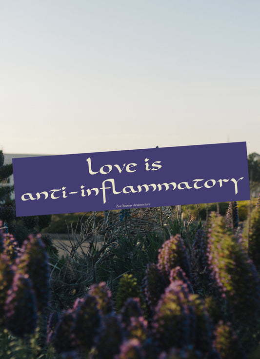 "Love is Anti-Inflammatory" Sticker