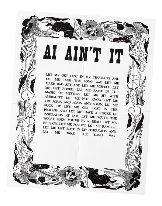 "AI Ain't It" Print-At-Home PDF