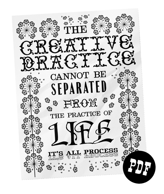 "Creative Practice" Print-At-Home PDF