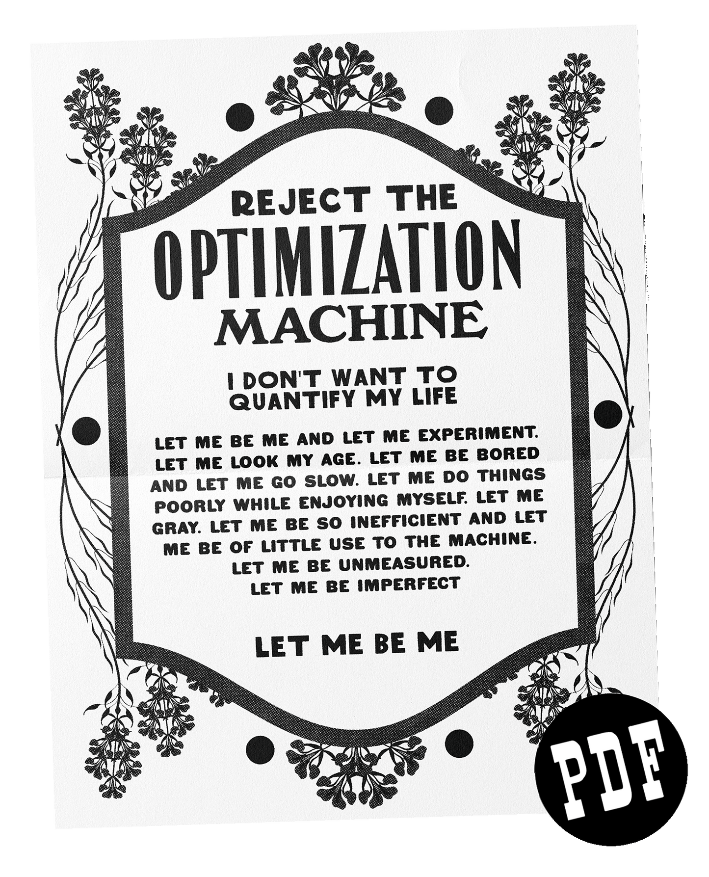 "Optimization" Print-At-Home PDF